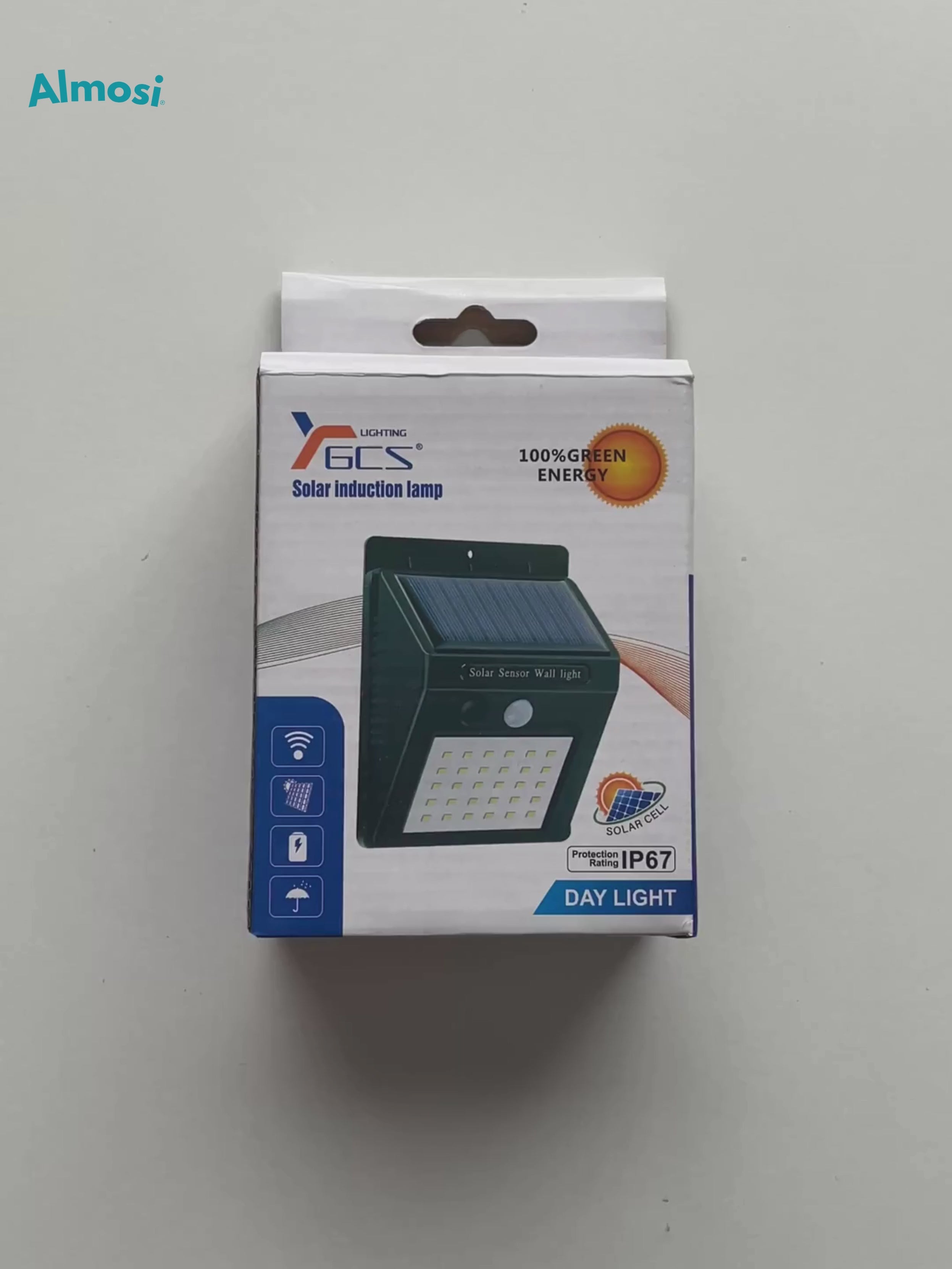 Luz solar con sensor de movimiento